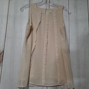 Loft Blouse Ladies Small Sleeveless Polka-dot‎